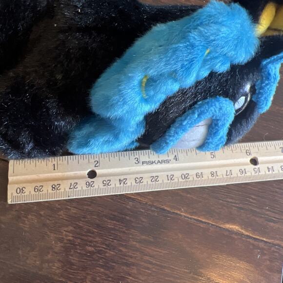 Chinese Foo Dog Lion Plush Black Blue Stuffed Toy New Year 6 inch Cute Okinawa - Picture 6 of 6